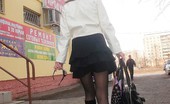 Upskirt Collection
 345478 Juices filled pussy shown up skirt