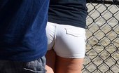 Upskirt Collection
 345542 Fatty butt shorts spied in closeup