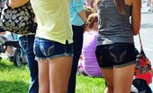 Upskirt Collection
 345563 Summer shorts on all kinds of butts