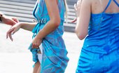 Upskirt Collection
 345894 Pretty upskirt chicks in blue dresses
