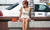 Upskirt Collection
 346116 Brunette and redhead flash upskirt