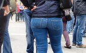 Upskirt Collection
 Admiring sexy tight jeans on amateur