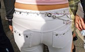 Upskirt Collection
 346436 Fat butted gals show ultra low jeans