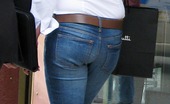 Upskirt Collection
 Amateur sexy girl in jeans outdoor