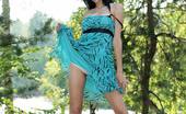 Upskirt Collection
 346674 Brunette enticing with dress upskirt