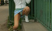 Upskirt Collection
 346825 Watch cute chick in jeans skirt with white panties peeping