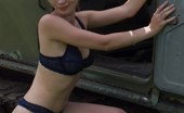Upskirt Collection
 346892 Short haired blonde stripping in the huge tank