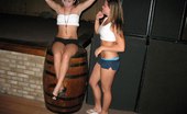 Upskirt Collection
 Sassy bimbos expose hot booties in tiny jeans shorts