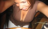 Upskirt Collection
 347091 Small see through bra letting guys enjoys dark nipples