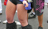 Upskirt Collection
 347118 Cute blonde gets spied wearing fishnets and shorts