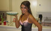 Upskirt Collection
 Black lingerie looks great on these white skinned babes