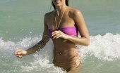 Upskirt Collection
 347209 Warm waves washing bikini girl's sweet body