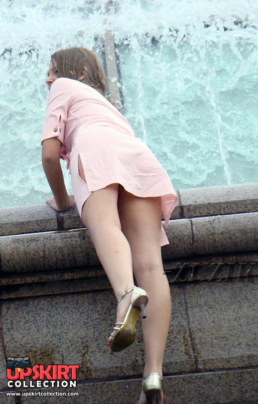 Upskirt Collection Real sexy public upskirt of a skinny girl 347524