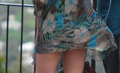 Upskirt Collection
 347666 Wind upskirt - Wind lifts her dress's skirt up