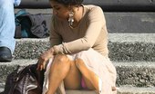 Upskirt Collection
 347685 Upskirt of a squatting ebony beauty. Squat upskirt