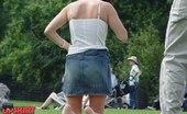 Upskirt Collection
 347721 Look up a girl skirt - curly brunette spyed