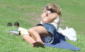 Upskirt Collection
 347740 Candid upskirt photos, of blonde in mini