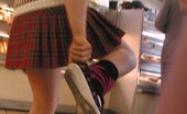 Upskirt Collection
 347912 Cute teenie emo upskirted. Voyeur upskirt in public