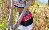 Asha Kumara Free Spirit NN 349014 Indian Teen Pulls Up Skirt To Expose Pretty White Panties
