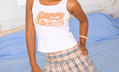 Asha Kumara Pretty Poppy NN 349022 Brown Indian Teen Lifts Skirt To Show Her White Panties
