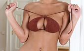 Hungarian Honeys Veronica Vanoza Bikini Barely Covers Big Tits
