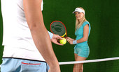 Only Blowjob Nancy Bell Sexy Blond Nancy Gives Her Tennis Coach A Blowjob On Court
