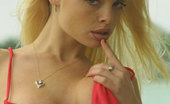 Bikini Dream Jesse Jane 363655 Magnificent Blonde In High Heels Having Trouble Keeping Her Top On
