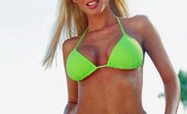 Bikini Dream Sandra Corbo 363666 Neon Bikini Babe Poses By Ocean
