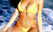 Bikini Dream Tania Lamanna 363671 Tania Lamanna, Yellow Bikini On The Beach.
