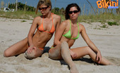 Bikini Dream Amber 363735 Amber And Candace Get Sandy At The Beach
