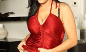 Glamour Models Gone Bad Raylene 2 A Busty Babe Strips Out Of Her Red Dress
