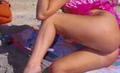 Glamour Models Gone Bad Vicki 4 365783 Brunette Hottie At The Beach Getting Naked And Showing The Goods
