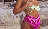 Glamour Models Gone Bad Vicki 4 365783 Brunette Hottie At The Beach Getting Naked And Showing The Goods
