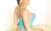 Glamour Models Gone Bad Eve Lawrence 366026 Cute Little Brunette In Pigtails Shows Us Her Nice Big Tits
