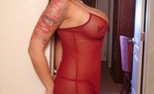 Glamour Models Gone Bad Elva Marie 366223 Babe In Red Lingerie Showing Her Massive Rack
