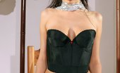 Only Cuties Odetta - Silver Siren0 369308 Buxom Siren Invitingly Sheds Dress And Poses In Hallway
