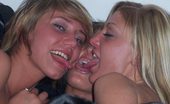 Amateurity.com Amateur Lesbian Swingers 372783 Three Hot Amateur Lesbian Swingers Posing Naked Together In Their Bathroom
