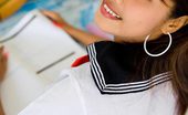 Lily Koh Japanese Schoolgirl NN Lily Koh In Japanese Schoolgirl Uniform Shows Yummy Cameltoe
