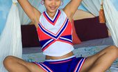 Lily Koh Three Cheers NN 373346 Delicate Asian Teen Cheerleader Flashes Cotton Panties
