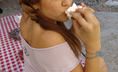 Teen Topanga 378104 Hot Teen Eating Strawberries And Whip Cream
