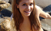 Teen Topanga 378170 One Cute Little Teenager Goes To The Beach And Plays With Her Puss
