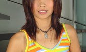 Teen Filipina Young Bangkok Model Paula Displays Shaved Pussy
