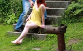18 Stream Jarmila & Aleksej 387574 Out In The Backyard, This Redhead Nympho Lets Her Lover Explore All Of Her Body. He Uses His Hands, His Mouth And Of Course His Rock Hard Cock To Explore Her Tender Body.
