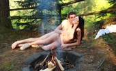 18 Stream Karolina & Kristof 388215 The Sun Is Beginning To Set On The Woods Outside Of Dorf, But Things Are Beginning To Heat Up And It Has Nothing To Do With The Campfire. These Teens Are Very Hot And Horny.
