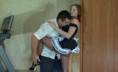 Secretary Pantyhose Rita & Bobbie 395292 Red-Haired French Maid In Tight Fitting Pantyhose Getting Groped And Boned
