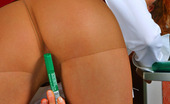 Secretary Pantyhose Stephana 395381 Irresistibly Seductive Secretary Teasing With Her Tan Control Top Pantyhose
