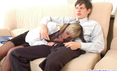Secretary Pantyhose Essie & Timothy 395547 Blonde Secretary Giving Cock Perfect Workout Through Barely Black Pantyhose
