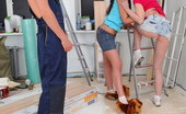 Jizz On Teens Hardworking Guy Gets His Tool Sucked 398748 Sexy Girls Next Door Poli And Vanessa Help Their Neighbor Relax After Noisy House Repair
