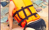 88 Square Angelena Loly Life Jacket Required To Support Huge Asian Juggs
