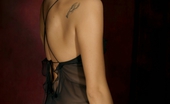 Leg Action Monica Sweetheart 404456 Monica Sweetheart'S Hot Black See Through Lingerie Leaves A Bit To The Imagination.
